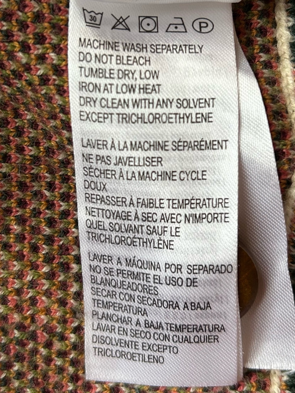 FARM Rio Nature V-Neck Cardigan in Sand Size Small NWT Oversized - Picture 9 of 10